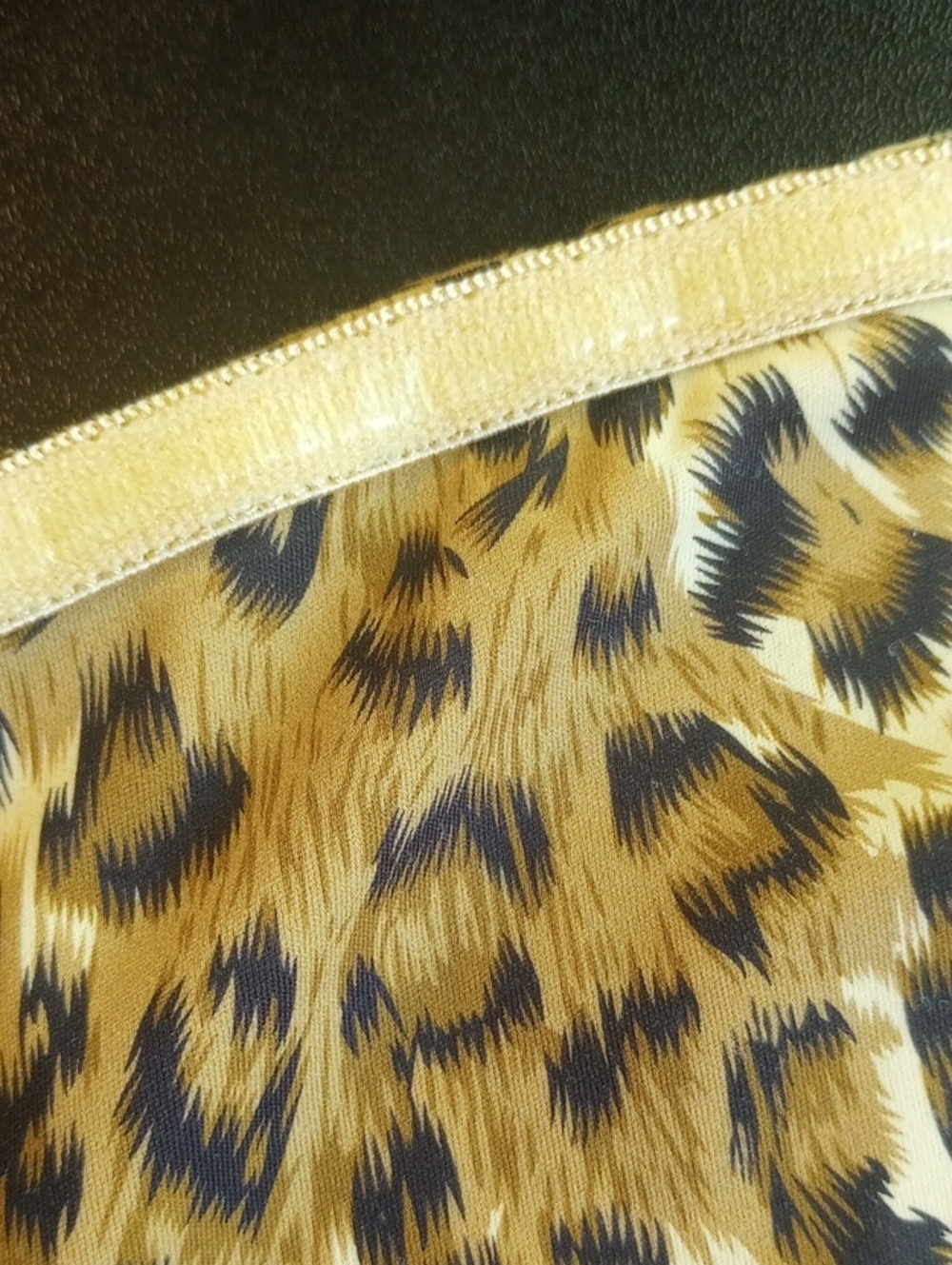 LC | Lizette Collection Sleeveless Bodysuit Top Leopard Print M - Picture 9 of 11